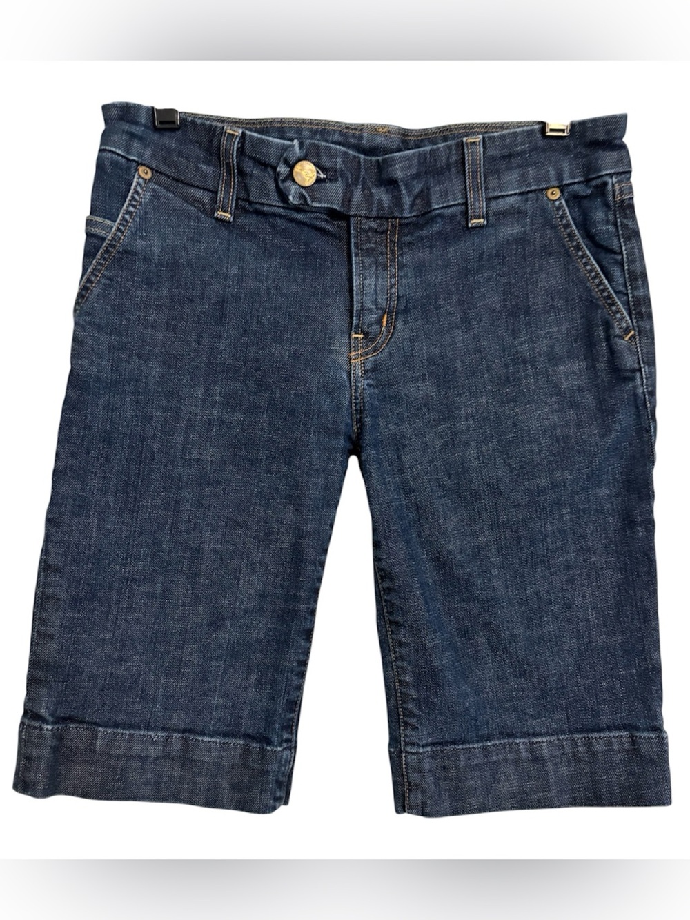 Citizens Of Humanity Dark Blue Denim Bermuda Shorts 90s Preppy